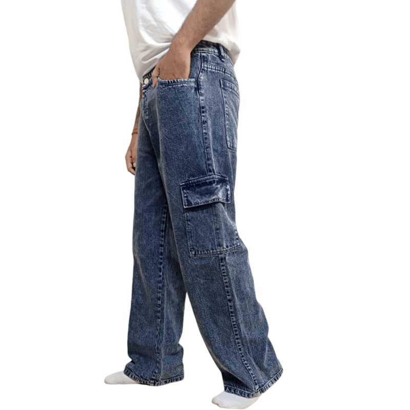 BLUE CARGO JEANS - Image 3