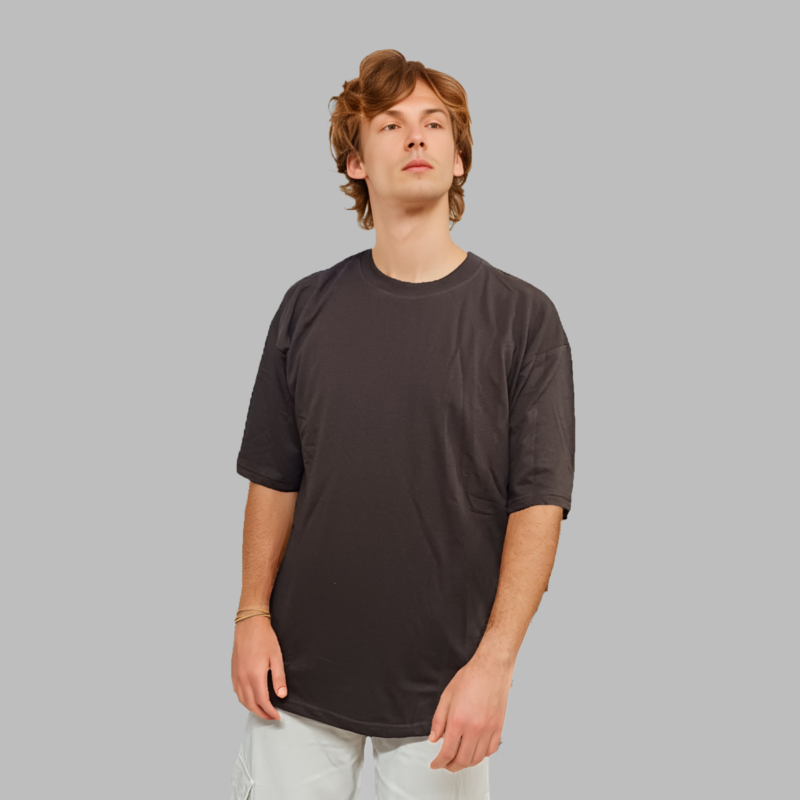 KETCHLOOK OVERSIZED PLAIN BROWN TSHIRT 100% COTTON